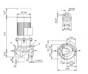 Циркуляционный насос с сухим ротором Wilo IL 80/145-1,1/4 2786061_2