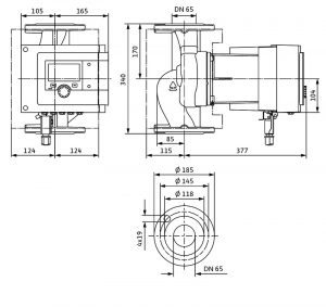 Циркуляционный насос с мокрым ротором Wilo Stratos MAXO 65/0,5-16 PN6/10 2164595_3