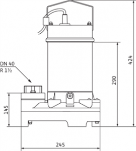 Погружной насос Wilo TS 40/14 1-230-50-2-10M KA. 2063931_2