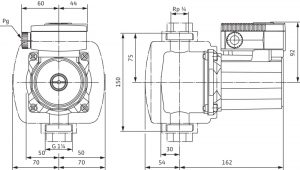 Циркуляционный насос с мокрым ротором Wilo-TOP-Z 20/4 (3~400 V, PN 10, Inox)_2