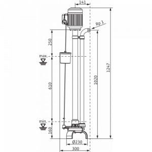 Центробежный вертикальный насос Wilo VC 32/10 1-230_2