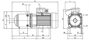 Насос Ebara MATRIX-TE/I 18-6T/4 IE3 2471863004I_2