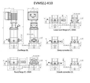 Насос Ebara EVMS-K10 10F5 Q1BEG E/4 TT 28451100104_2