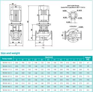 Насос Shimge TB100-52/2, 30 кВт_3