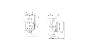 Насос циркуляционный ALPHA3 32-80 Grundfos 98890818_2