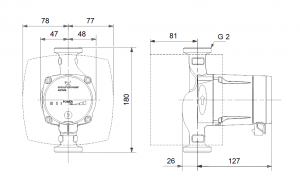 Насос Grundfos ALPHA 2 L 32-40 1x230V 50Hz 98286501_3