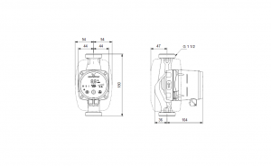 Насос Grundfos ALPHA3 25-40 180 G 1 1/2 1x230V 50Hz 98890810_3