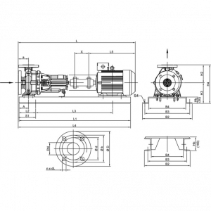 Центробежный одноступенчатый насос Wilo NL 80/250-37-2-12 2786904_2