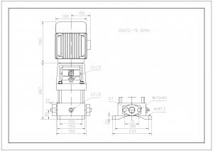 Насос CNP CDLF 2-15 LSWSR 1,5 кВт CDLF 2-15 LSWSRS_3