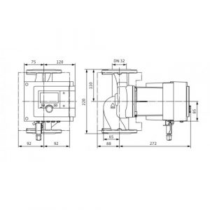 Циркуляционный насос с мокрым ротором Wilo Stratos MAXO 32/0,5-16 PN6/10 2164581_2