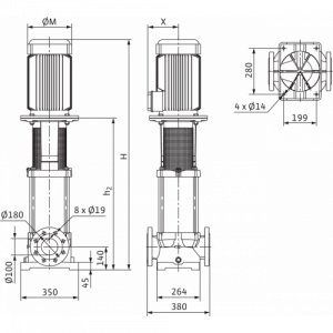 Насос Wilo Multivert MVI 7004/1-3/16/E/3-380-50-2 9170084_3