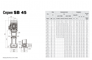 Насос Waterstry SB 45-3 F-SQQE 11,0kW 3x380V 50Hz IE3 WR300338045-3_2