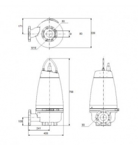 Погружной дренажный насос Grundfos SEV.80.80.11.4.50D 96047745_2