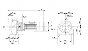 Насос Grundfos DNM 32-125/142 A-F-A-BUBE 0,25kW 3×230/400V 50Hz 470650A2_3