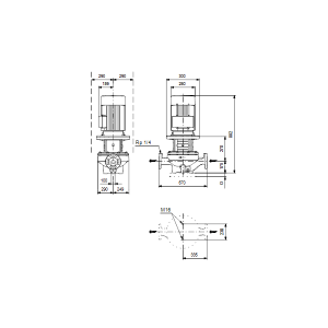 Центробежный одноступенчатый насос Grundfos TP 100-200/4 96109307_2
