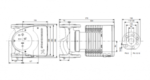 Циркуляционный насос с мокрым ротором Grundfos MAGNA 1 50-180 F 99221338 99221338_3