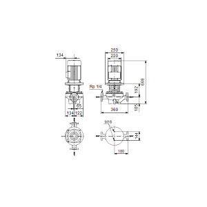 Центробежный одноступенчатый насос Grundfos TP 65-250/2 98742352_2