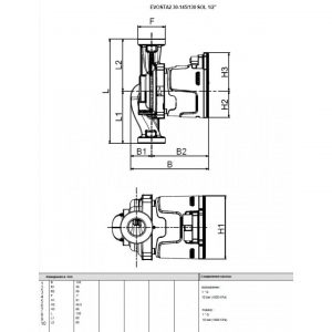 Насос циркуляционный бытовой DAB EVOSTA2 30-145/130 SOL PWM 1/2″ 60188455_2