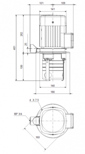 Центробежный полупогружный многоступенчатый насос Grundfos MTH 2-6/6 98992621_2